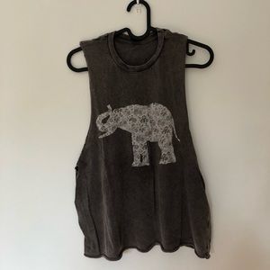 Brandy Melville elephant muscle tank O/S